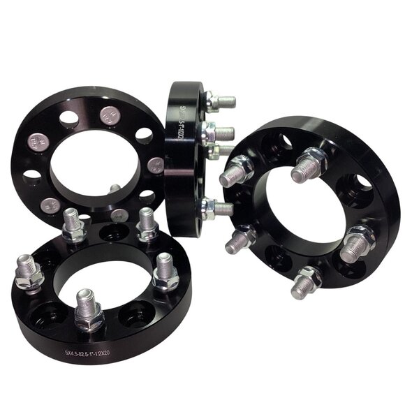 5x4.5 Wheel Spacers 1 inch 5 Lug 5x4.5"-82.5mm -1/2"x20 -1”thick 4 PCS SET NEW - Picture 4 of 8